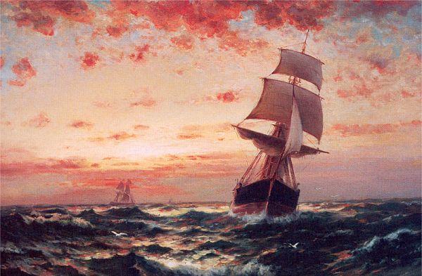 Moran, Edward Ships at Sea China oil painting art